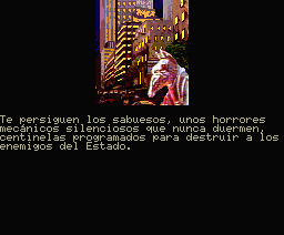 Fahrenheit 451 (MSX) screenshot: Mechanical horrors