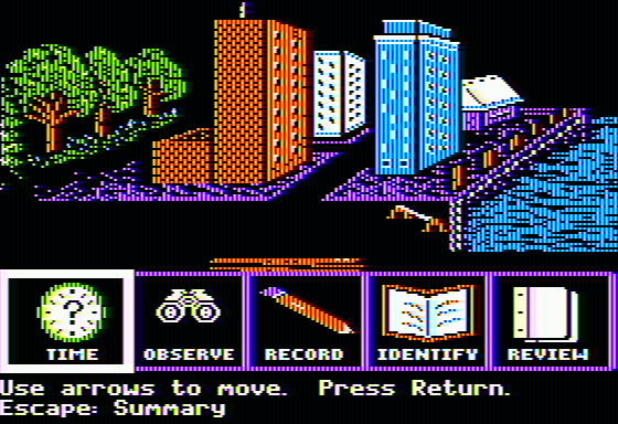 Backyard Birds (Apple II) screenshot: Another location