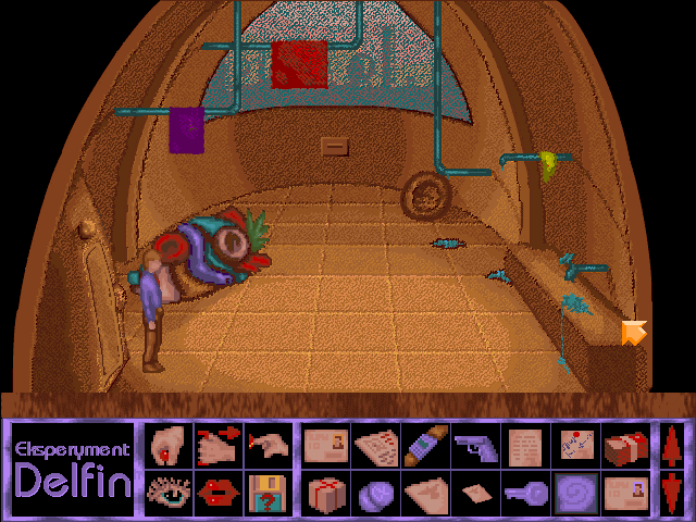 Eksperyment Delfin (DOS) screenshot: Grin's flat