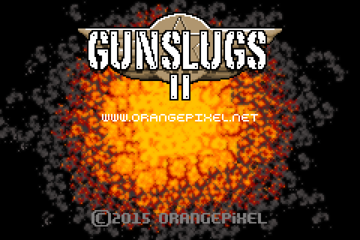 Gunslugs II (Windows) screenshot: Title screen