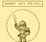The Tower of Druaga (Game Boy) screenshot: Hurry Up, Prince Gi!