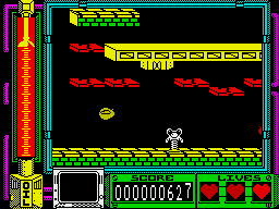 Coil Cop (ZX Spectrum) screenshot: Another level