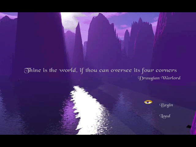 Tulle's World III: The Glorious Realm of Thendor (Windows) screenshot: Menu screen