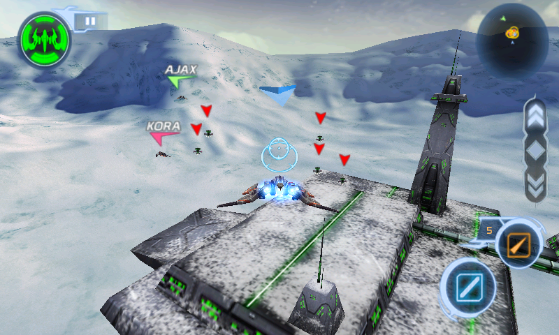 Star Battalion (Android) screenshot: Enemies approaching