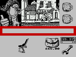 Screenshot of Sidewalk (ZX Spectrum, 1987) - MobyGames