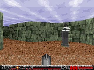 Ultimate Maze (Amiga) screenshot: A stone statue.