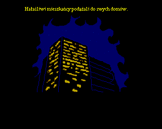 Agent Czesio (Amiga) screenshot: Citizens already gone