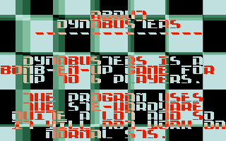 Dynabusters (Atari ST) screenshot: About the game