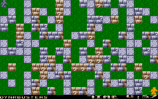 Dynabusters (Atari ST) screenshot: Starting a two player game