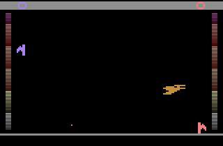 JoustPong (Atari 2600) screenshot: 'Poorlords' variation