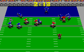 Cyberball (Atari ST) screenshot: Being tackled