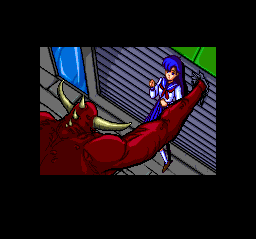 Valis (TurboGrafx CD) screenshot: Monster appears!