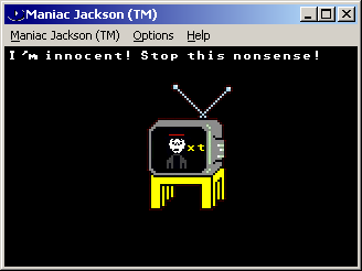 Maniac Jackson and the Moonwalking Mindbenders (Windows) screenshot: Intro: Michael Jackson still a freak!