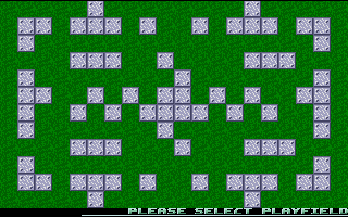 Dynabusters (Atari ST) screenshot: Selecting level layout