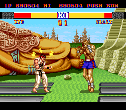 Screenshot of Street Fighter II: Champion Edition (TurboGrafx-16 