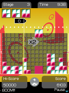 Lumines: In The House Ibiza '10 (J2ME) screenshot: Stage 3