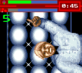Evander Holyfield's "Real Deal" Boxing (Game Gear) screenshot: Oh dear, I'm down again.