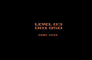 Space Treat Deluxe (Atari 2600) screenshot: Game over