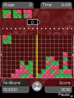 Lumines: In The House Ibiza '10 (J2ME) screenshot: Stage 2