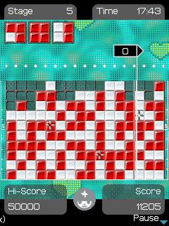 Lumines: In The House Ibiza '10 (J2ME) screenshot: Stage 5