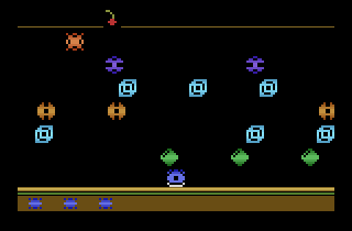 Space Treat Deluxe (Atari 2600) screenshot: I need to get the cherry