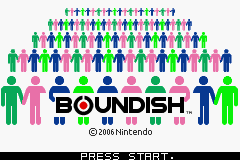Boundish (Game Boy Advance) screenshot: Title Screen