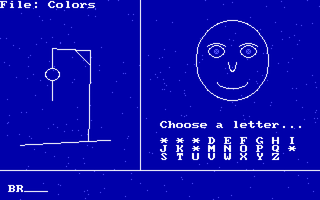 Hangman (DOS) screenshot: Good answer