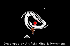 Monster House (Game Boy Advance) screenshot: The A2M logo getting pulled out of shape