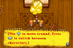 Monster House (Game Boy Advance) screenshot: Controller instructions