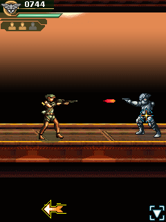 Lost Planet 2 (J2ME) screenshot: Armoured enemy