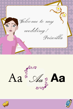 Imagine: Wedding Designer (Nintendo DS) screenshot: ...and she doesn't like it...