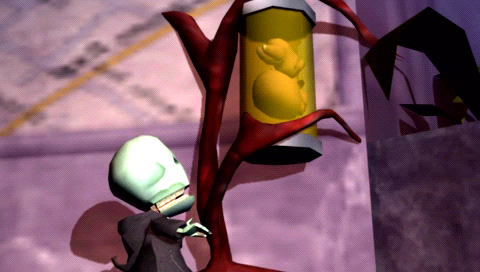 Death Jr. (PSP) screenshot: Storyline animation