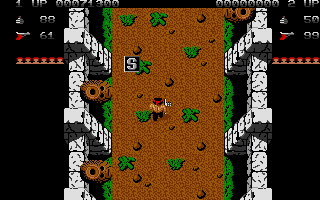 Ikari Warriors (Amiga) screenshot: In the ancient ruins.