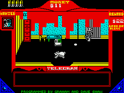 Gunfighter (ZX Spectrum) screenshot: Dead