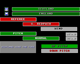 Kick Off 2 (Amiga) screenshot: True classic: Scotland vs. England