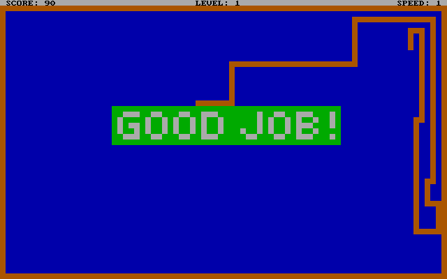 Zmiy (DOS) screenshot: Level completed