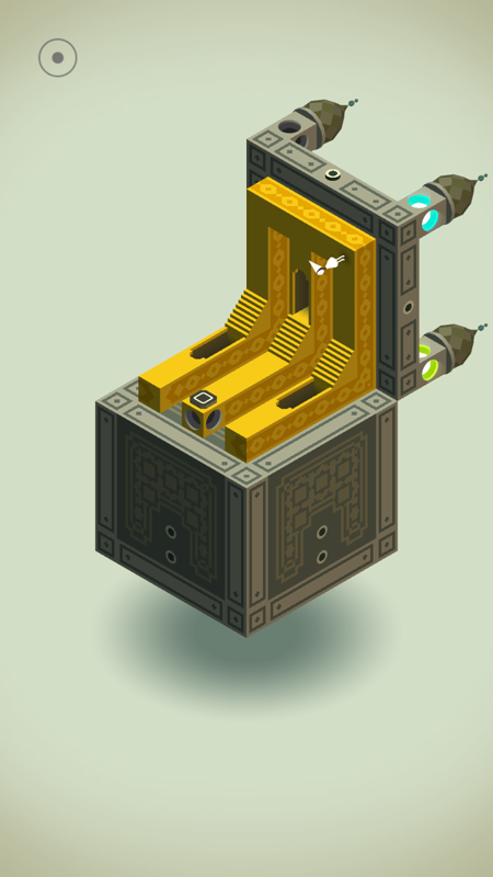 Monument Valley (Android) screenshot: This box opens up in many ways