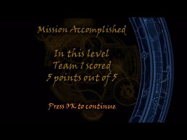Lara Croft: Tomb Raider - The Action Adventure (DVD Player) screenshot: Five points can be earned in each level (but are not needed to progress)