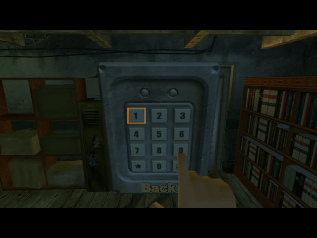 Lara Croft: Tomb Raider - The Action Adventure (DVD Player) screenshot: Sometimes passcodes have to be located and entered