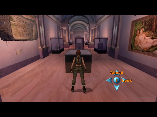 Lara Croft: Tomb Raider - The Action Adventure (DVD Player) screenshot: At the Louvre