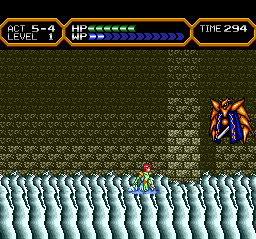 Valis IV (TurboGrafx CD) screenshot: Jump out before it's too late!