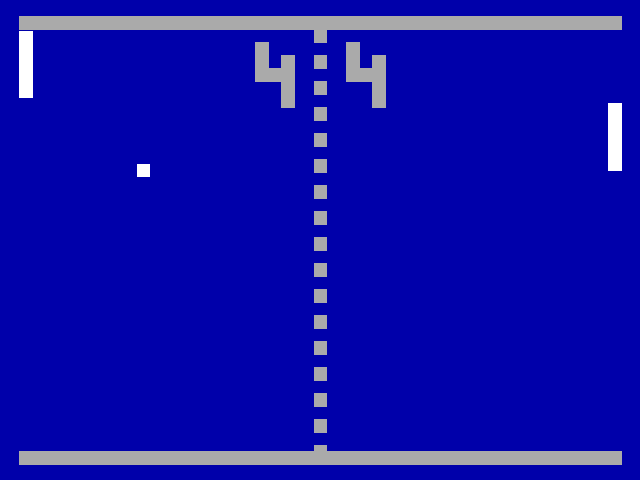 Emeritus Pong (Windows) screenshot: Human vs Computer