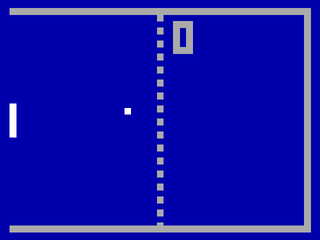 Emeritus Pong (DOS) screenshot: Single Mode