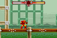 The Invincible Iron Man (Game Boy Advance) screenshot: Start of the first level