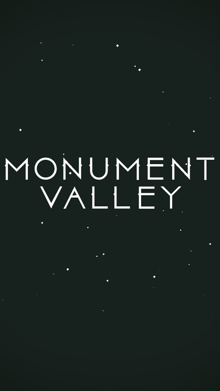 Monument Valley (iPhone) screenshot: Title screen