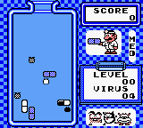Dr. Mario (Game Boy) screenshot: Gameplay on Game Boy Color.