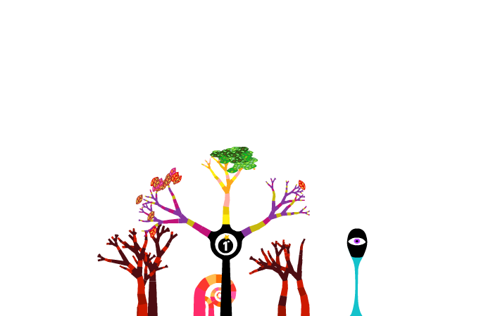 tinygrow (Browser) screenshot: The main tree is about to explode. Better clean its leaves to find a fruit and drop it on the ground for the growth of a new plant.