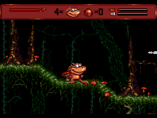 Radical Rex (SEGA CD) screenshot: Starting location for level 2