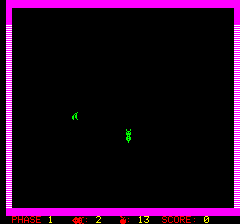 Bombyx (Oric) screenshot: Starting out
