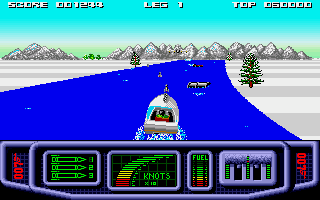Ian Fleming's James Bond 007 in Live and Let Die: The Computer Game (Amiga) screenshot: North pole training mission.